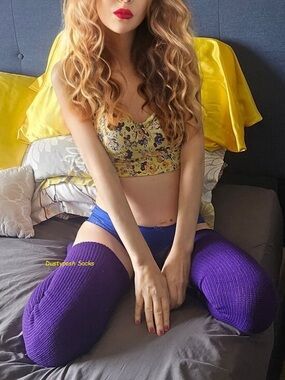 Plus Size Thick Thigh High Socks Over Knee Long Boot Red Rib Cable Bedroom Fun